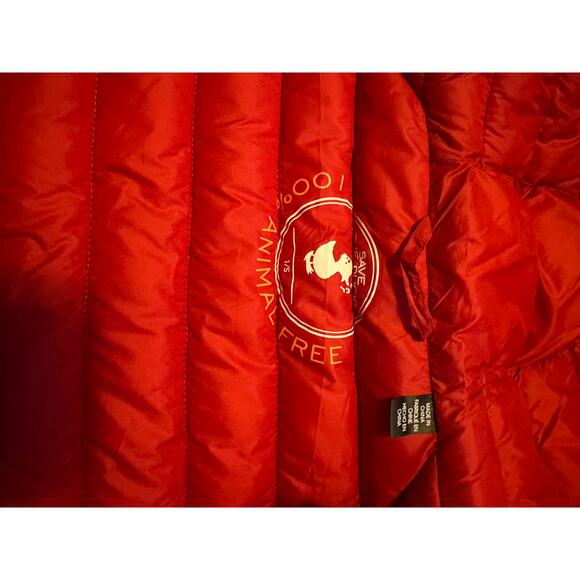 Womens Save The Duck Daisy Puffer coat NWT red full zip - Picture 4 of 7